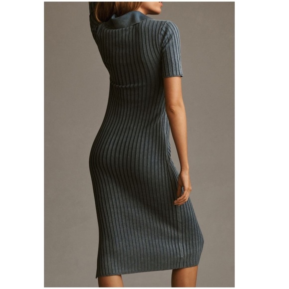 New daily practice by Anthropologie Morris Sweater Midi Dress Short Sleeve XXS - Picture 5 of 7